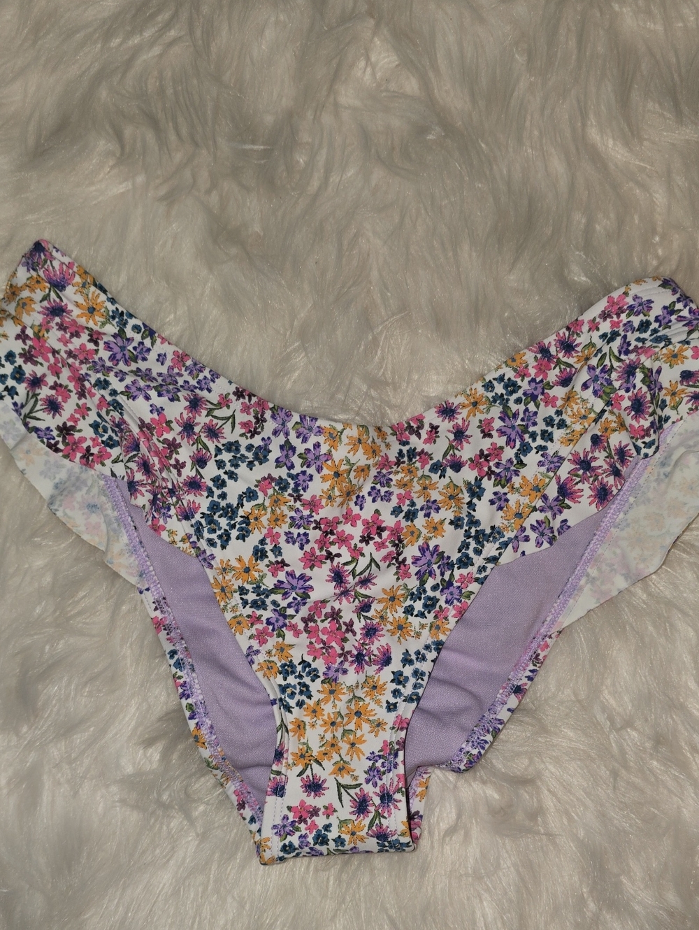 Adore Me Multicolor Floral Cheeky Bikini Bottom Size S